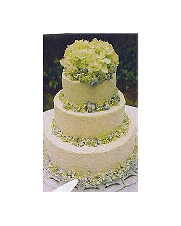 Cake with Hydrangea