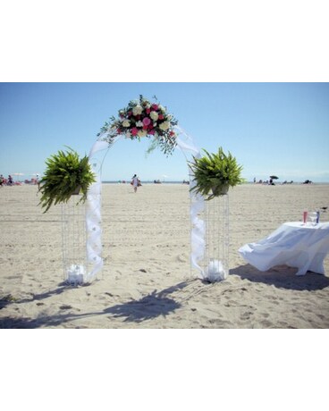 White Arbor on Beach