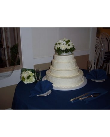 White Cake Topper