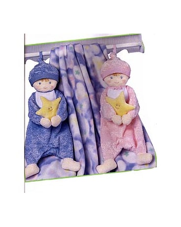 Pink and Blue Musical Bunting Dolls