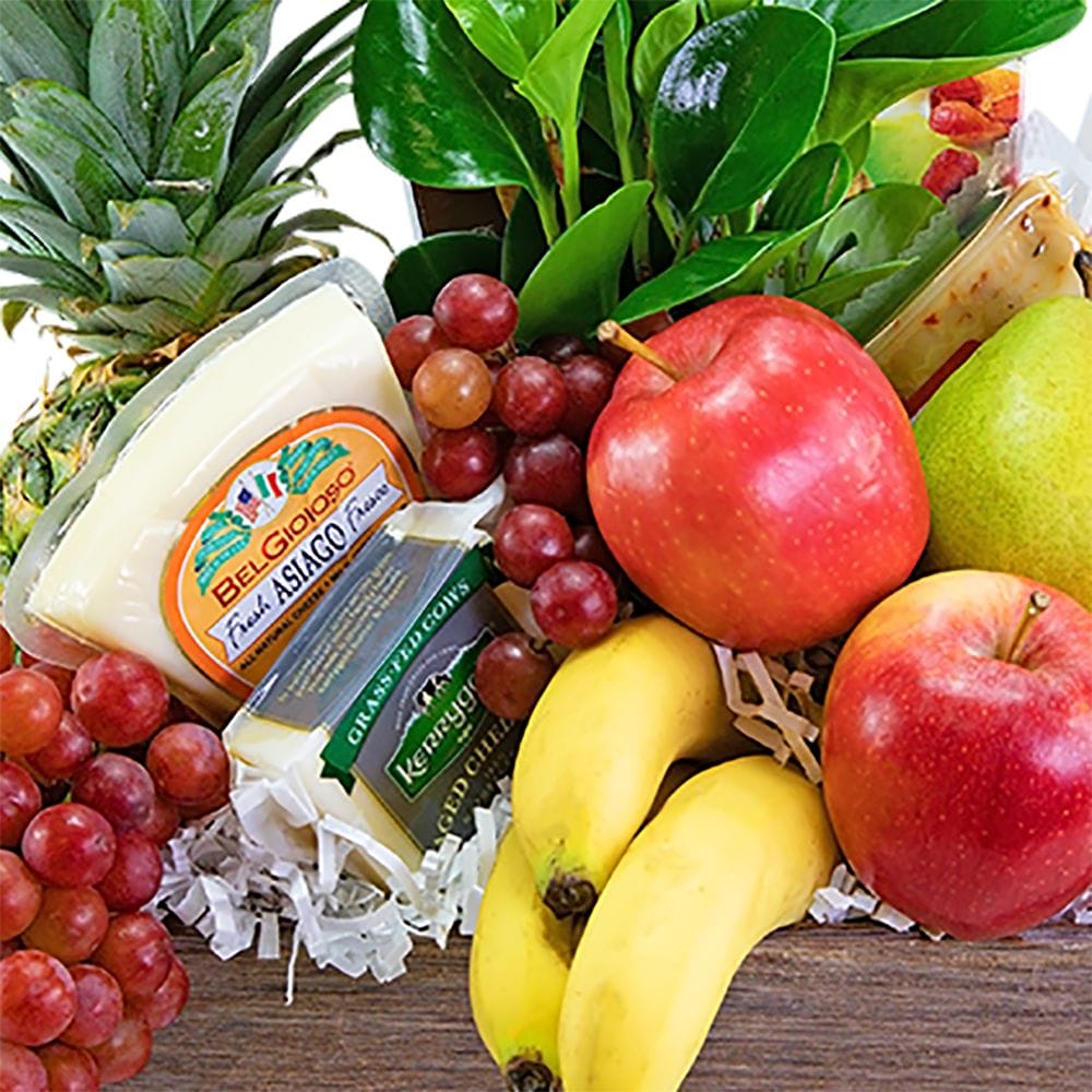 Classic Fruit & Cheese Basket in Dansville NY - Dogwood Floral Company