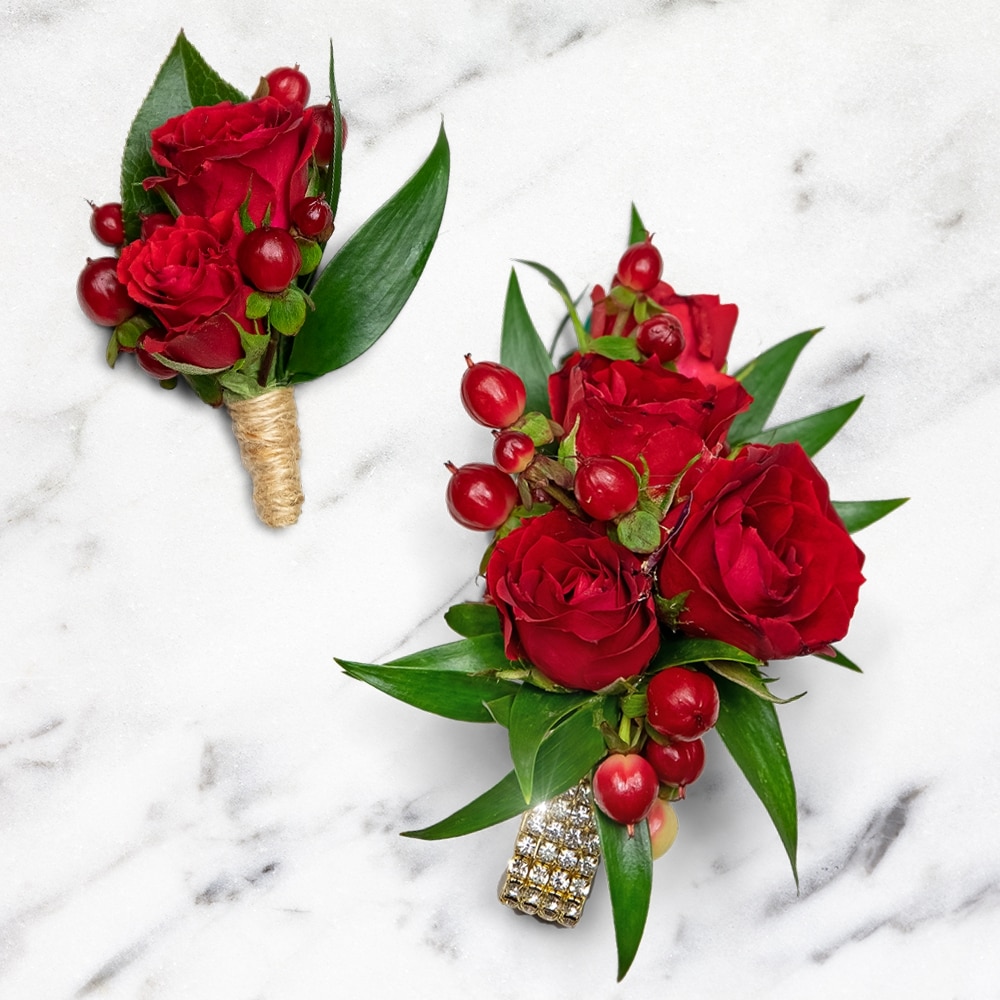 Corsage and popular boutonnière