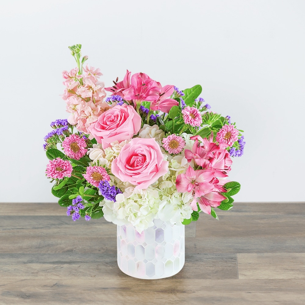 Pink Cloud Mosaic in Thorp WI - Aroma Florist