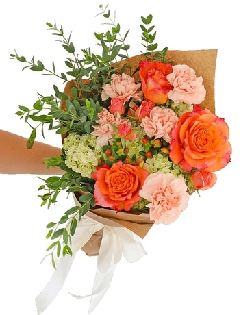 The Malibu Wrapped Bouquet Flower Arrangement