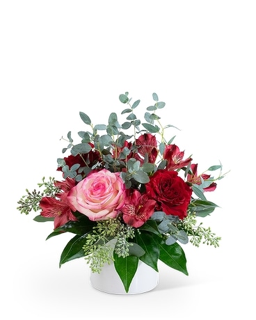 Petite Red Velvet Flower Arrangement