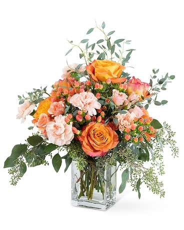 Coral Symphony Flower Arrangement