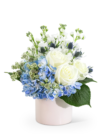 Little Boy Blue Flower Arrangement