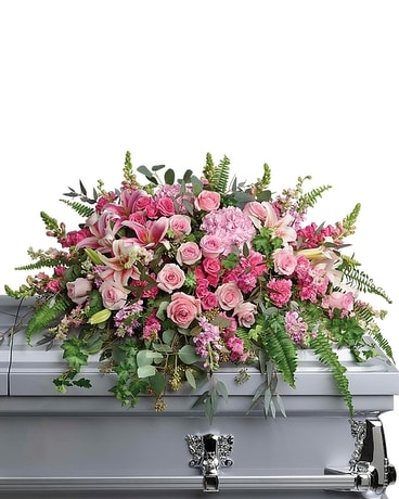 Beautiful Memories Casket Spray Sympathy Arrangement