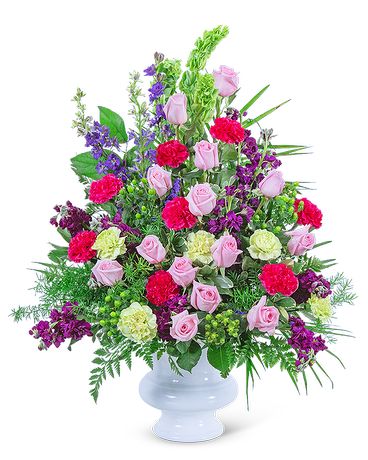 Always Remembered Urn Funeral Arrangement