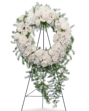 Eternal Peace Wreath Funeral Arrangement