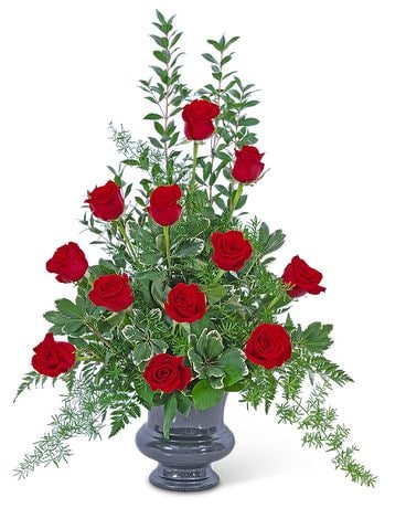 Everlasting Love Urn Funeral Arrangement