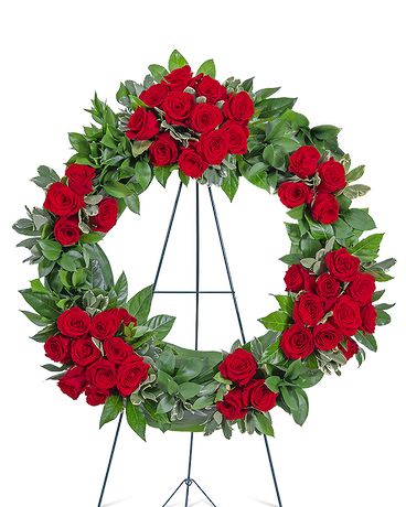 Serene Sanctuary Wreath Funeral Arrangement