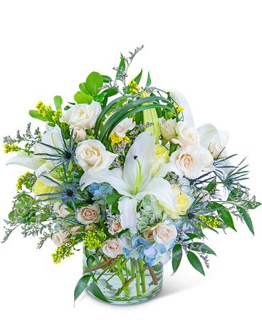 Bossa Nova Blues Flower Arrangement