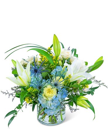 Luna Blue Flower Arrangement