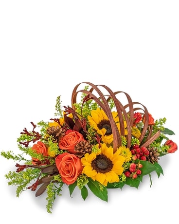 Earth's Abundance Cornucopia Arrangement in Richmond, TX - LC FLORAL DESIGNS