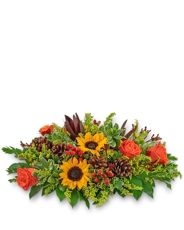 Harvest Bounty Centerpiece Flower Arrangement