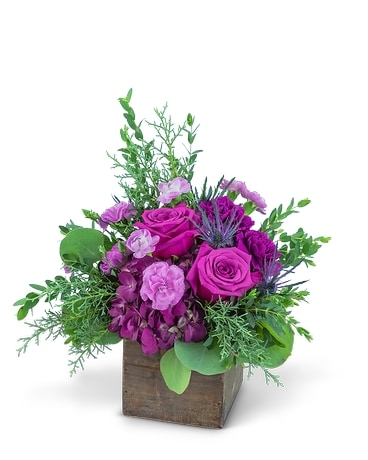 Violet Woods Flower Arrangement