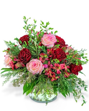 Sparkling Cranberry Flower Arrangement