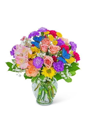 Butterfly Blooms Flower Arrangement
