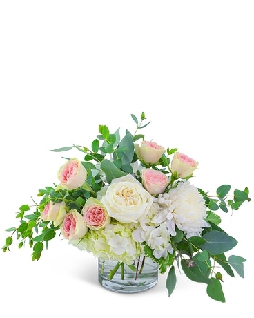 BLUSHING NEUTRALS BRIDAL BOUQUET Valentines Day Florist: Floral