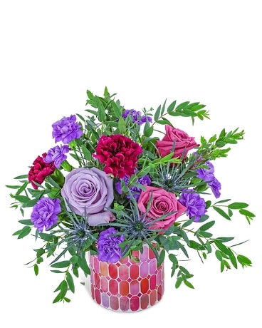 Miami Mosaic Flower Arrangement
