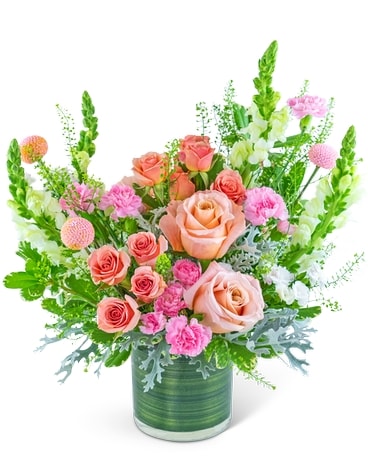 Rosy Coral Sundance Flower Arrangement