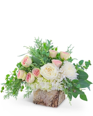 Birch Rosette Flower Arrangement