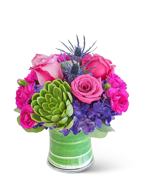 London Posh with Succulent in Pearl MS - Chapman's Florist, Inc
