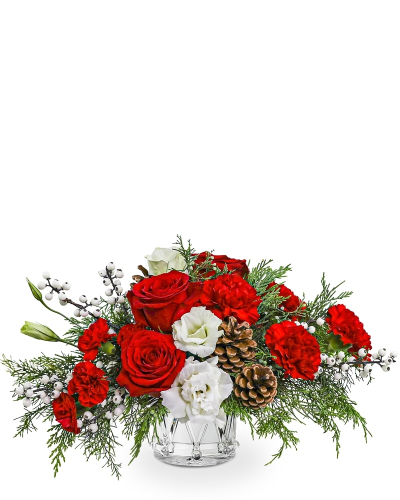 Snowberry Crystal Drum in Dansville NY - Dogwood Floral Company