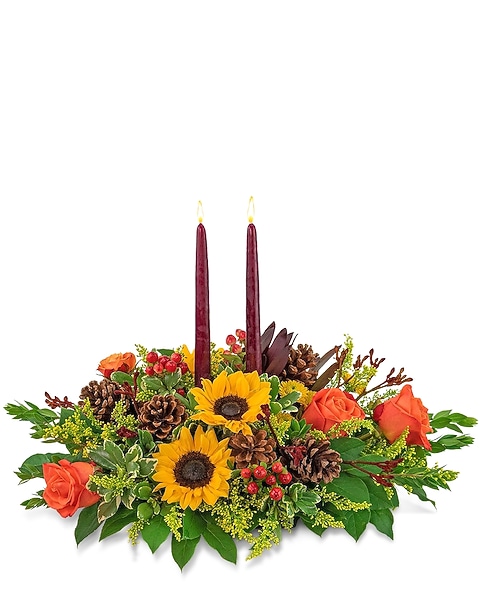Autumnal Abundance Centerpiece in Pittsburgh PA - McCandless Floral