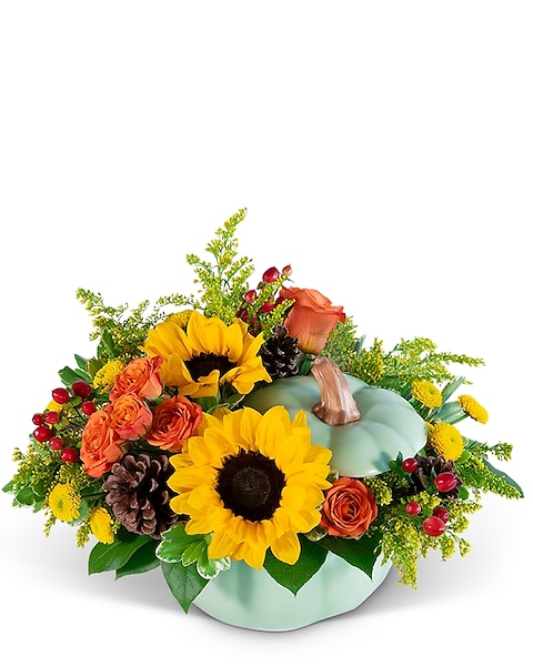 Pumpkin Basket Arrangement Pumpkin Basket Arrangement
