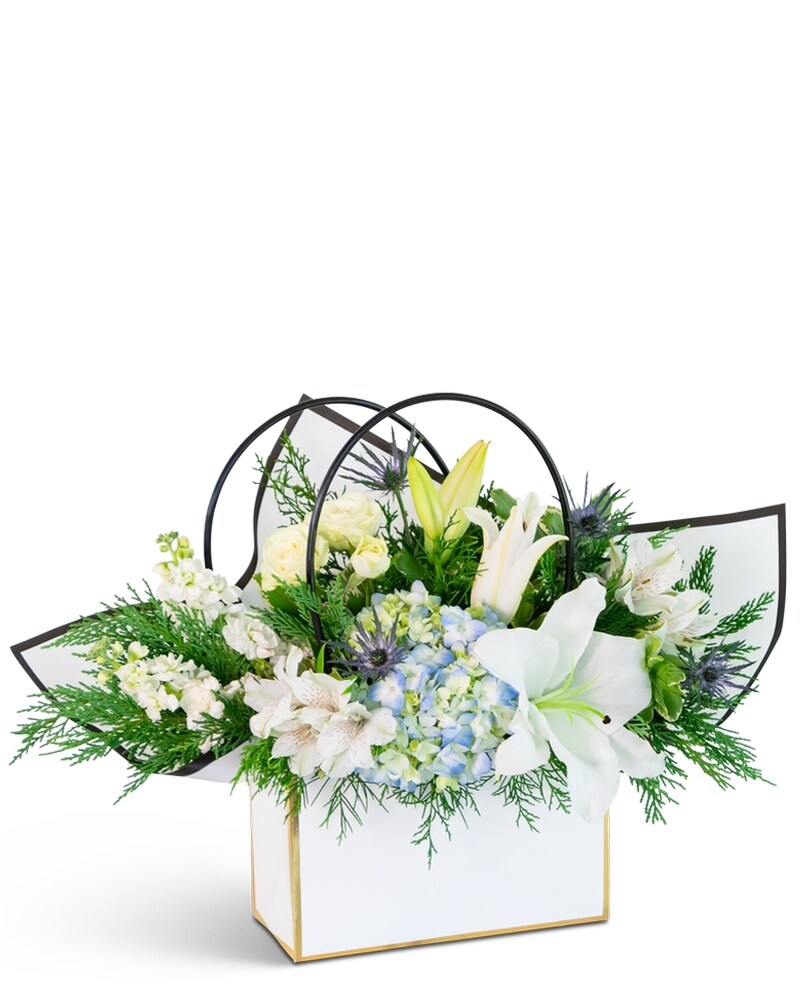 LUNA BLUE  トート Luna Blue Tote in Bradenton FL - Tropical Interiors Florist