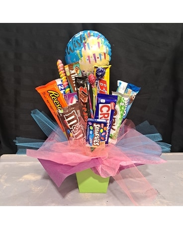 Make a Wish Candy Bouquet Flower Arrangement