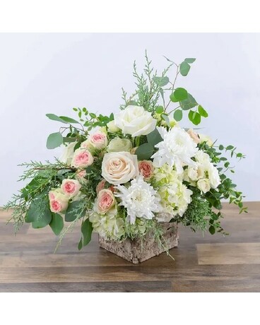 Wintry Birch Blooms Flower Arrangement