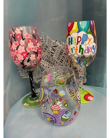 Happy Birthday Glasses Flower Arrangement