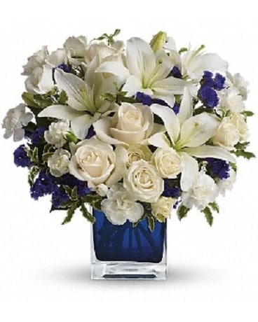 Sapphire Skies Flower Arrangement
