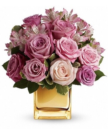 A Radiant Romance by Teleflora Flower Arrangement