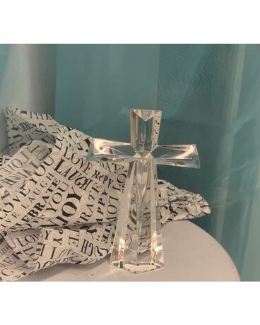 Crystal Cross Flower Arrangement