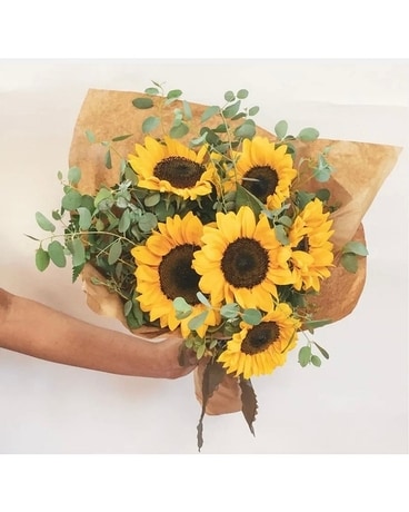 A Sunshine Sunflower Day Flower Arrangement