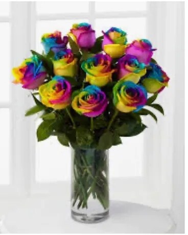 Rainbow Dozen Special Flower Arrangement