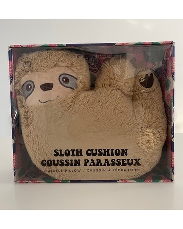 Sloth Heated Cushion Flower Arrangement