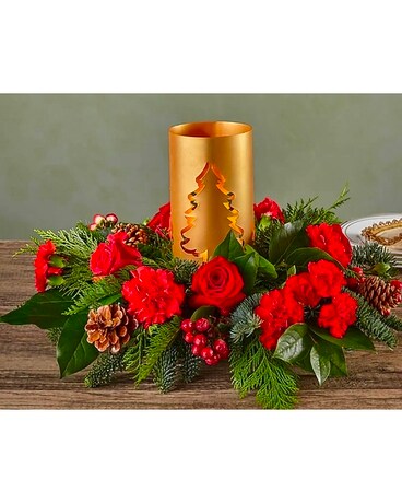 Ever Glow Festive Centerpiece Flower Arrangement