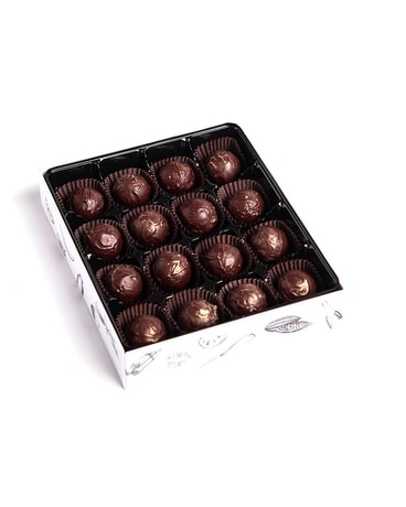 Whiskey Truffle Box Flower Arrangement