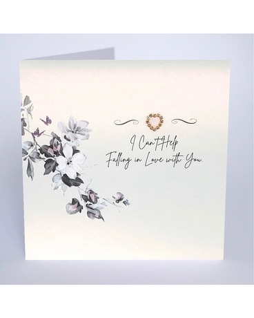 Valentine's Day card Flower Arrangement