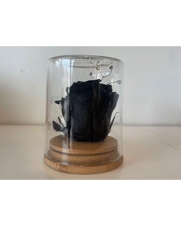 Black Eternal Rose Flower Arrangement