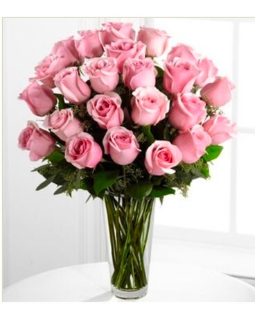 Premium 24 Pink Rose love  Arrangement Flower Arrangement