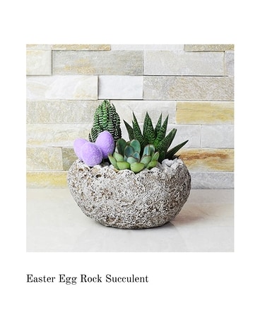 Easter Succulents Flower Arrangement