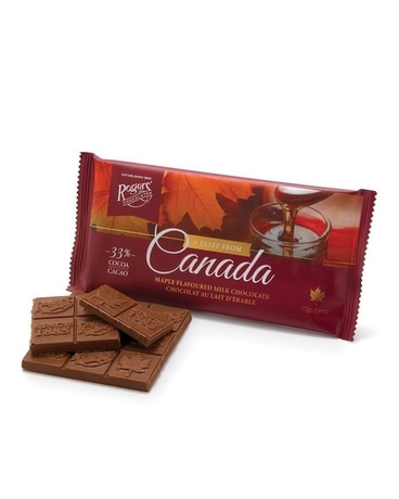 A Taste Of Canada Maple Syrup Chocolate Bar Flower Arrangement
