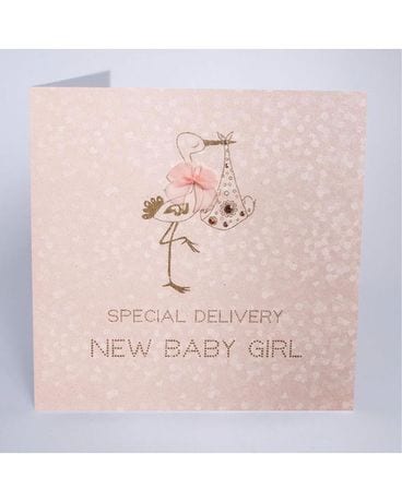 New Baby - Girl Flower Arrangement
