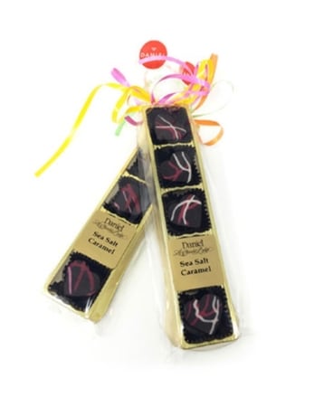 Gold tray gift with luxury treats Flower Arrangement